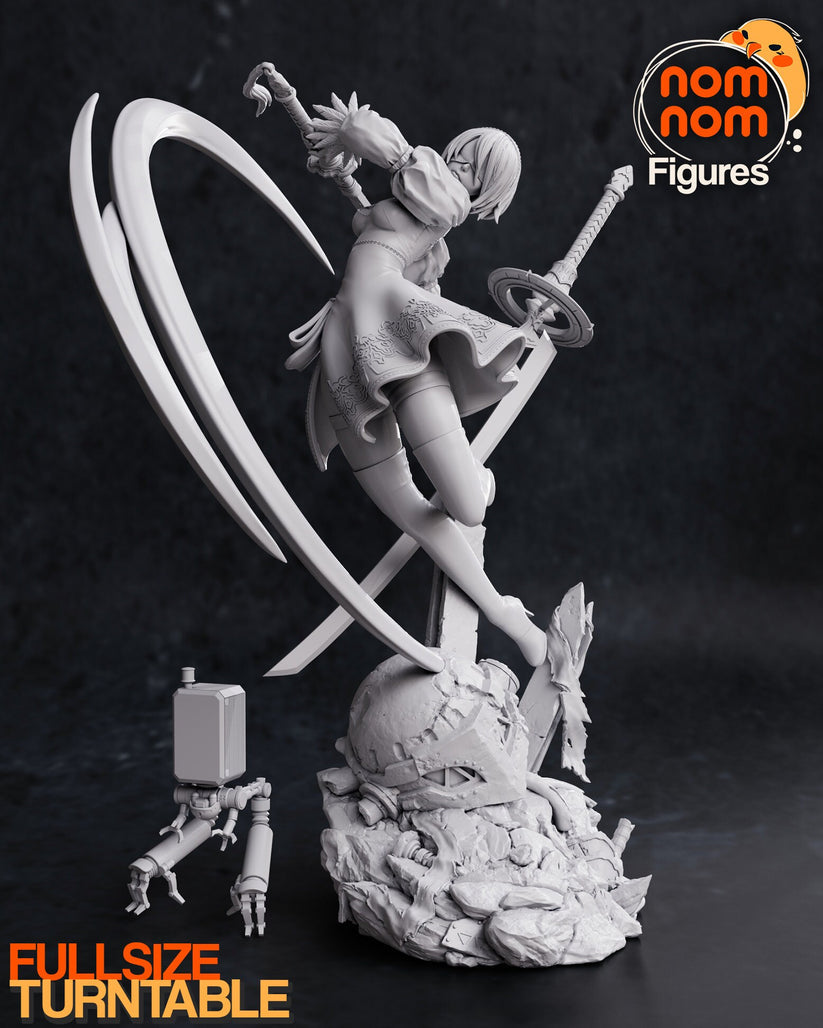 Android Sword Girl Figure