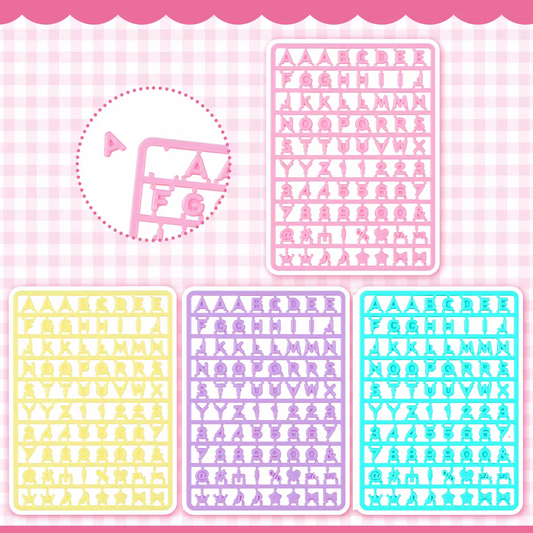 日本Sanrio自定義字母零件