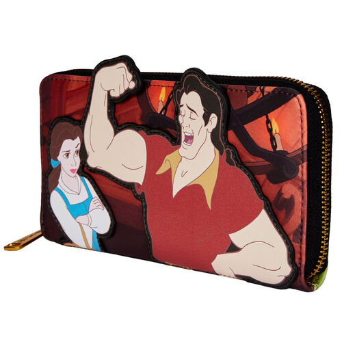 Loungefly Disney Beauty and the Beast Villains Gaston Scene wallet