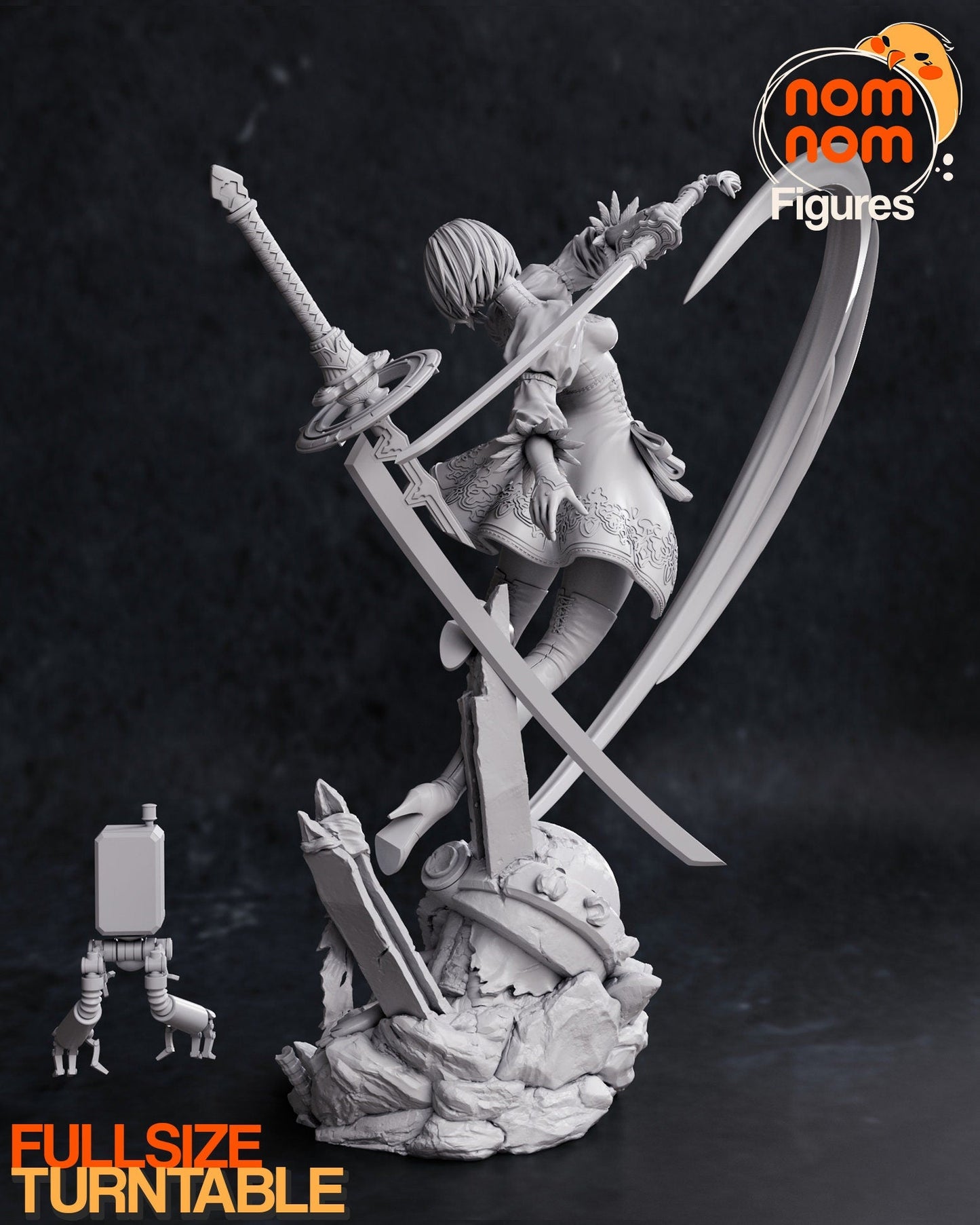 Android Sword Girl Figure